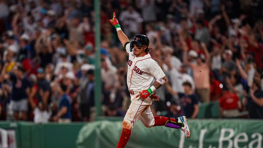 Red Sox erupt for eight runs, snap losing streak against Braves taken at BSJ Headquarters (Red Sox)